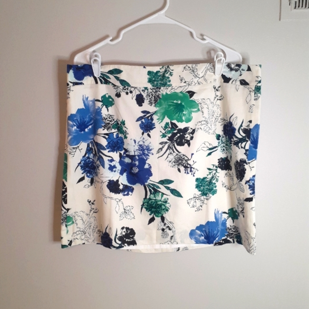Loft Skirt Pencil Straight Floral Size 16 Lined New With Tags - Picture 1 of 6